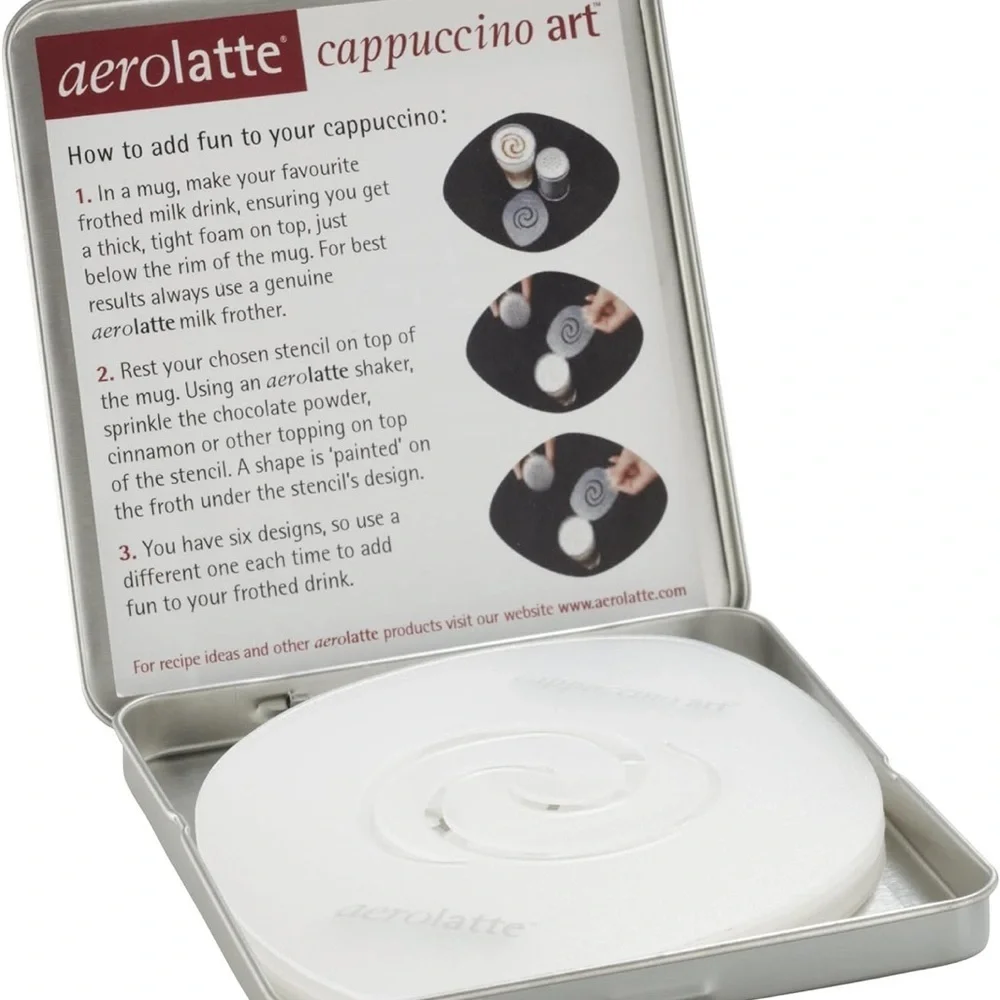 Aerolatte Stencil Set Cappuccino Art Set of 6 New & Reusable